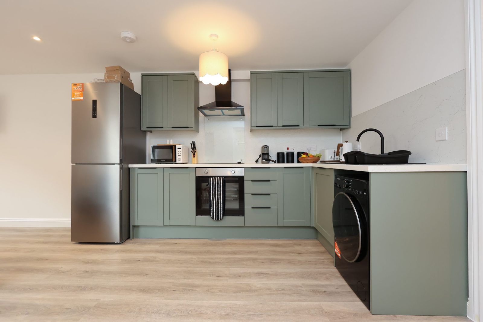 New kitchen in one of the city centre apartments